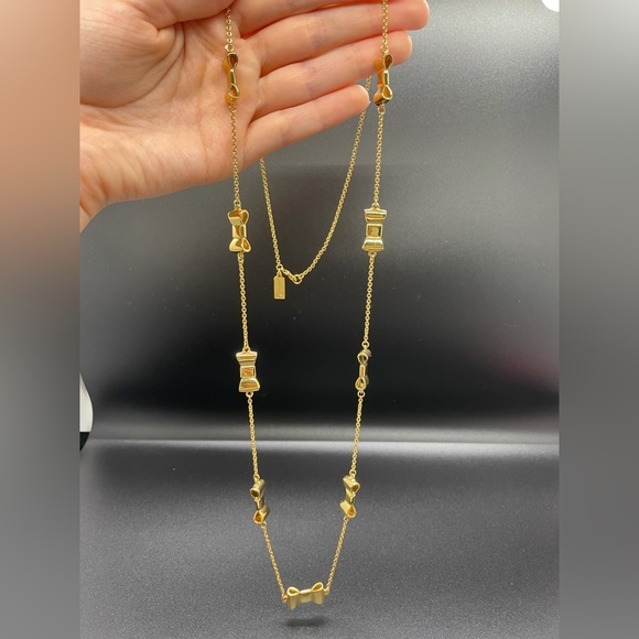 Kate Spade Necklace ✨ Gold Bows - Picture 1 of 4